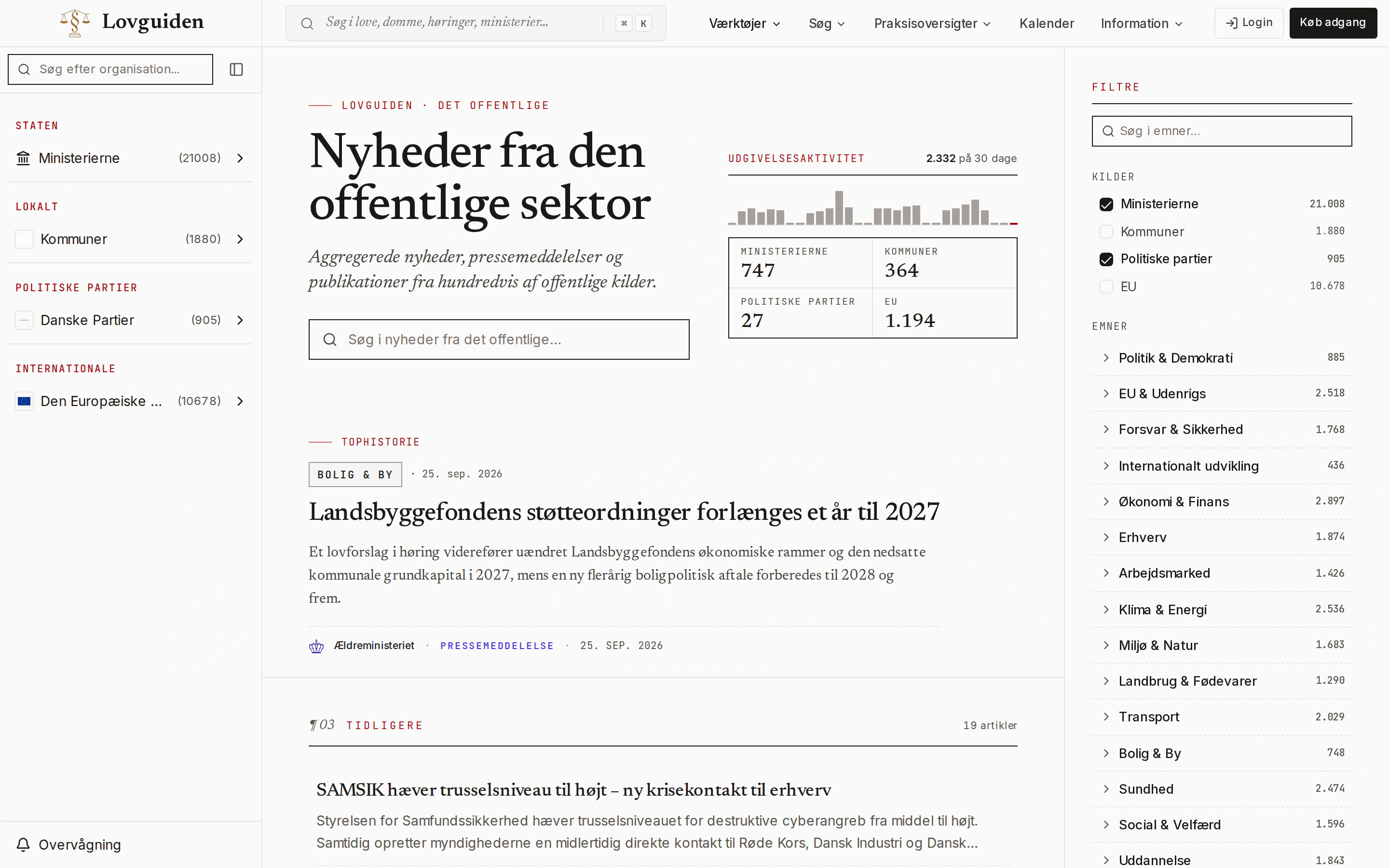 Publications from across the public sector.